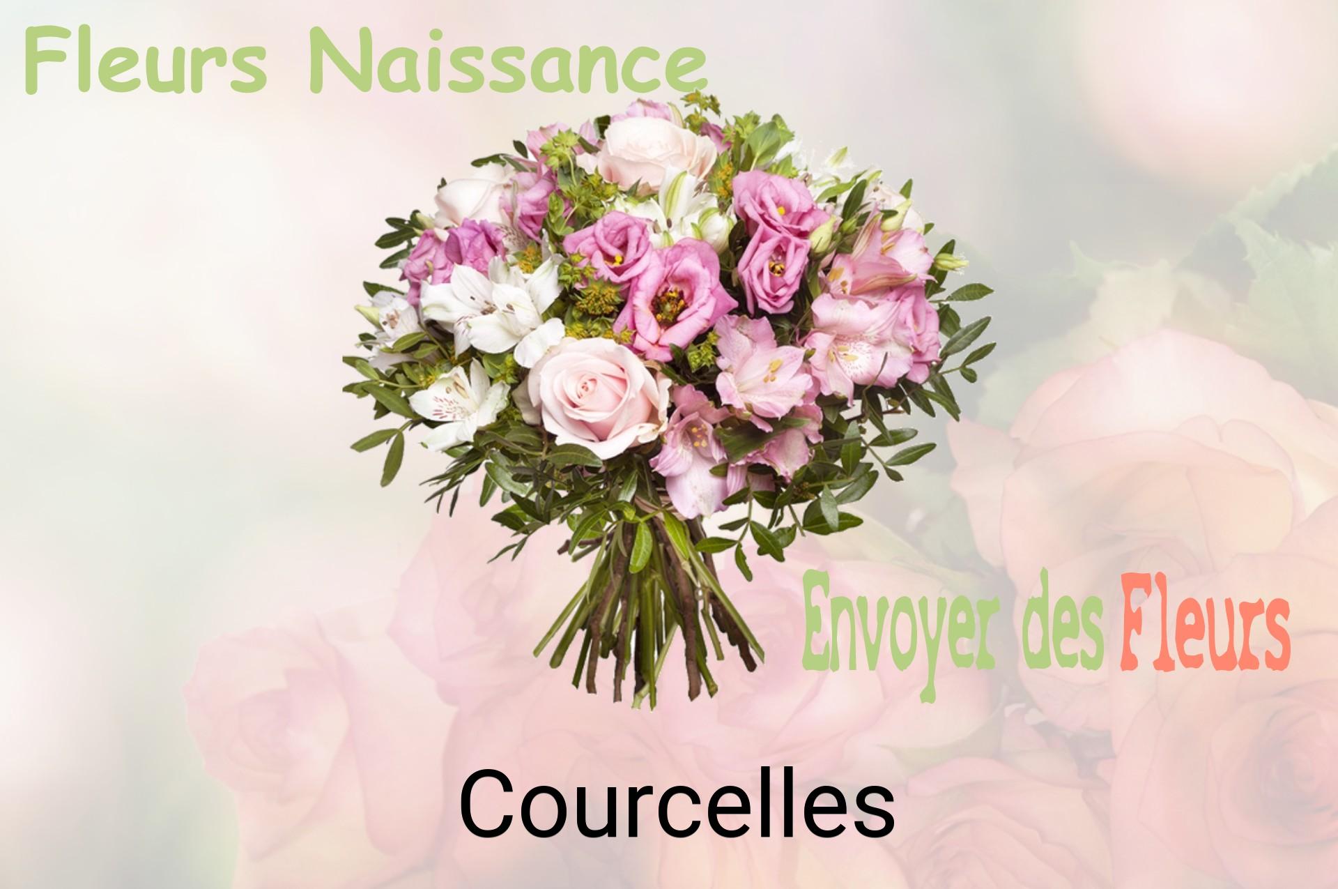 Bouquet de fleurs de naissance livré à Courcelles